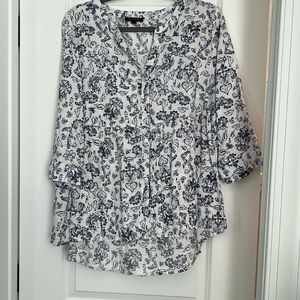 Tahari linen blouse. Great transitional piece.